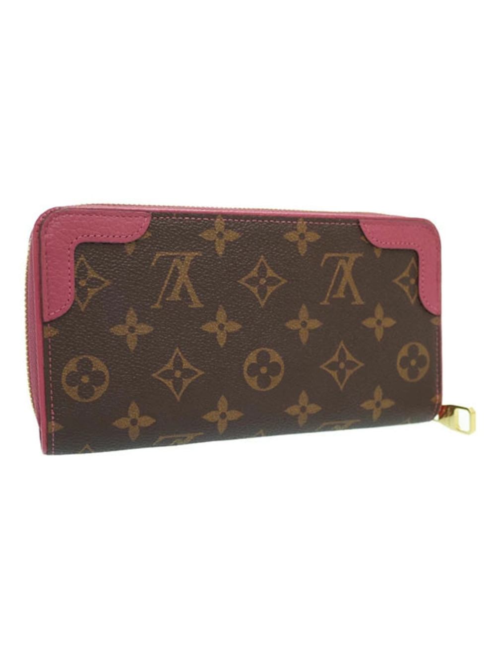 Louis Vuitton Zippy Round Wallet Long Zipper Monogram Retiro
